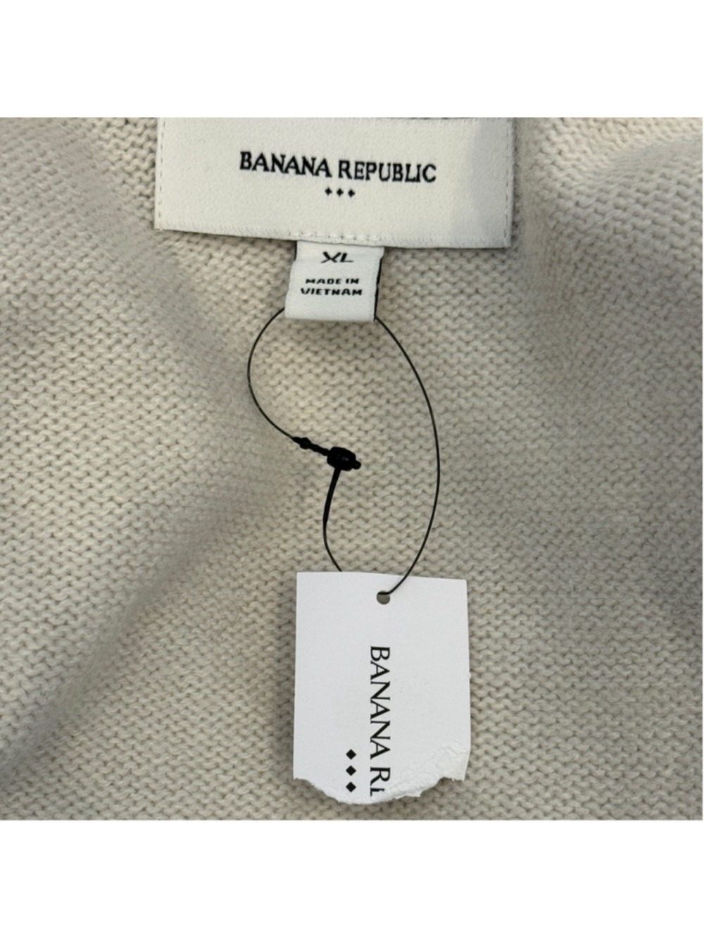 Banana Republic XL Wrap Midi Sweater Dress Transition Cream NWT - Picture 5 of 7